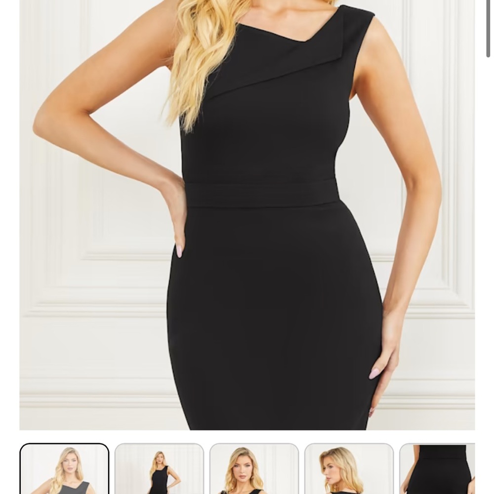 Guess black dress new with tags sz 2 - Picture 2 of 2